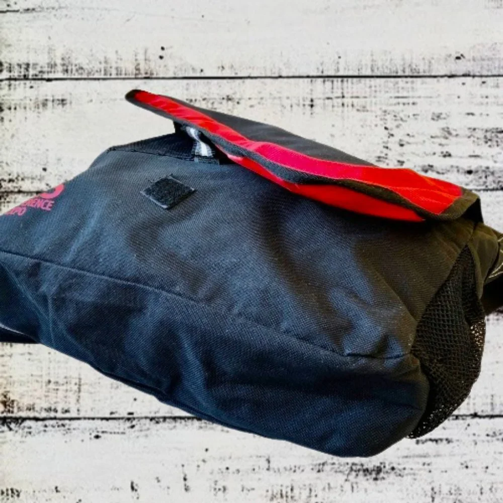 Messenger Bag YAHOO! SEARCH + BING Logo Vintage Black